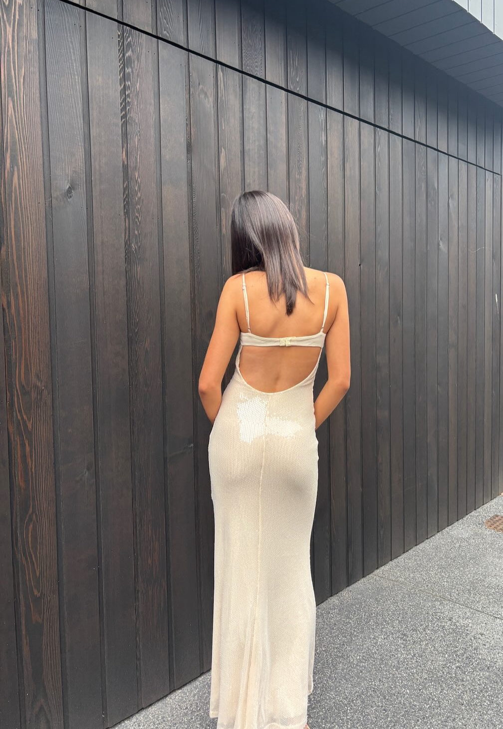 Juliano Sequin Maxi Dress Size 14